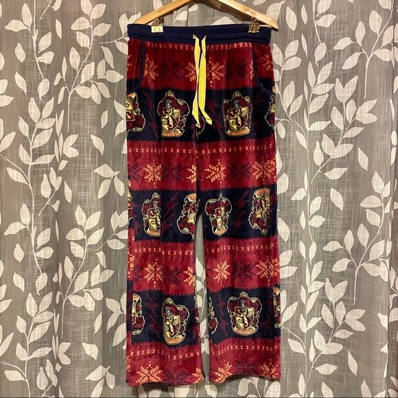 Fuzzy Harry Potter Gryffindor Pajama 